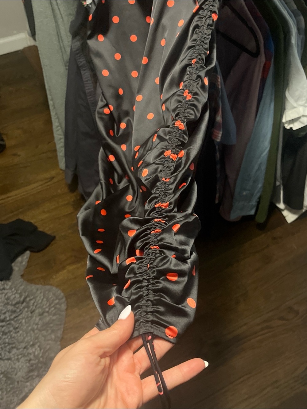 For Love & Lemons Black Floral Trim Top - Picture 6 of 8
